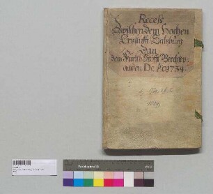 Abschrift des Vertrages zwischen dem Erzstift Salzburg und dem Stift Berchtesgaden vom selben Tage nebst dem Protokoll der Nachträge, ebenfalls von selbem Tage.; S1: Hieronymus de Rallo, Salzburger Kommissar; S2: Franz Matthias von Caspis, Salzburger Kommissar; S3: Philipp Jakob Löhr, Berchtesgadener Kommissar; S4; Gerhard Gerlichs, Berchtesgadener Kommissar