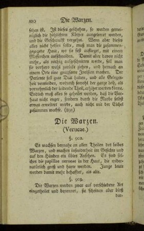 Die Warzen. (Verucae.)