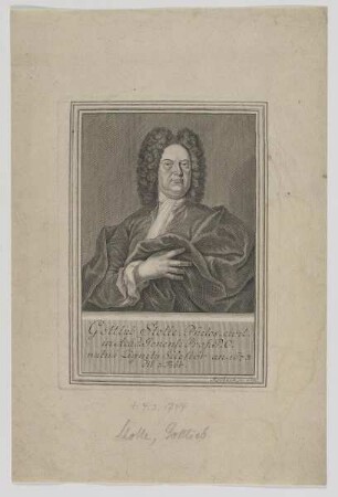 Bildnis des Gottlieb Stolle