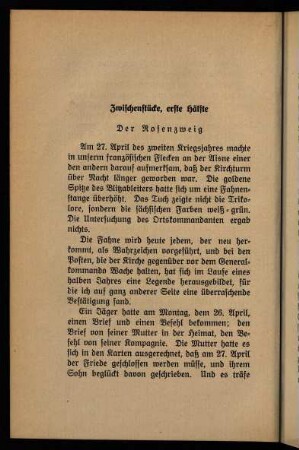40-60, Zwischenstücke, erste Hälfte