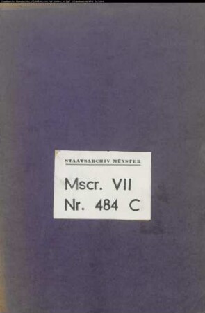 Unzusammenhängende Fragmente eines älteren Repertoriums; zum Teil Auszug aus Msc. VII 484a