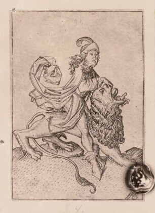 Reiter auf Löwen
