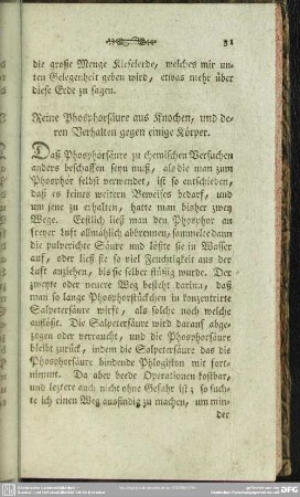 Reine Phosphorsäure aus Knochen, und deren Verhalten gegen einige Körper