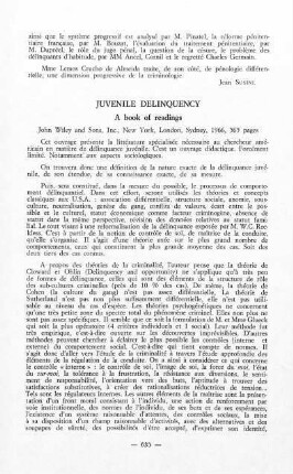 635-636, Juvenile delinquency - A book of readings, by Joseph G. Weis