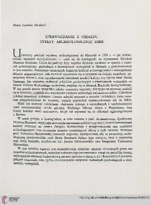 4: Sprawozdanie z objazdu strefy archeologicznej ZSRR