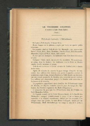 Le tourisme colonial