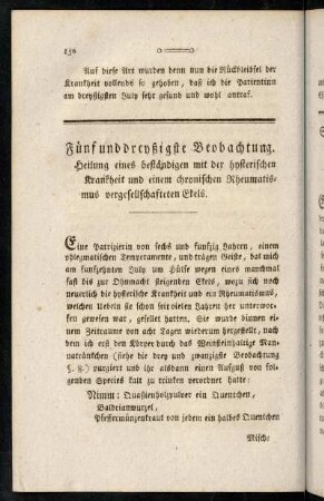 156-168, Fünf und dreyßigste - Sieben und dreysigste Beobachtung.