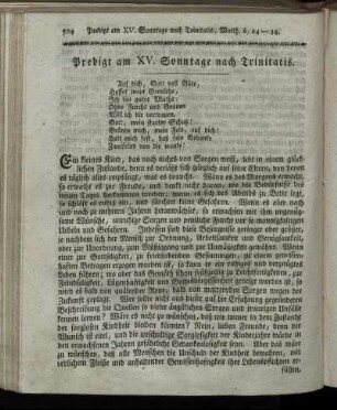 Predigt am XV. Sonntage nach Trinitatis. - Predigt am XX. Sonntage nach Trinitatis.