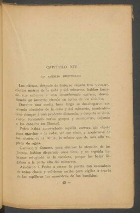 Capítulo XIV - Un auxilio inesperado