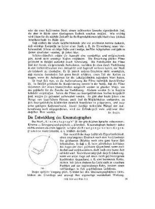 Die Entwicklung des Kinematographen