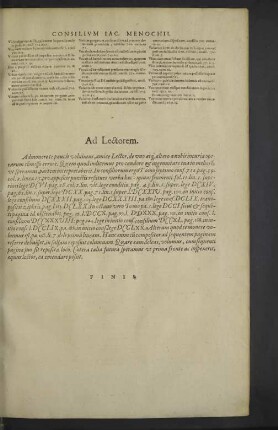 Ad Lectorem