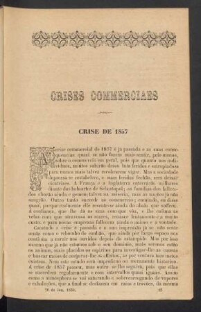 Crises commerciaes : Crise de 1857