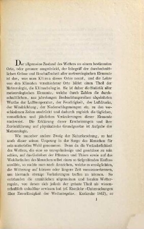Klimatische Verhältnisse von Marburg auf Grund fünfzehnjähriger Beobachtungen an der meteorologischen Station daselbst