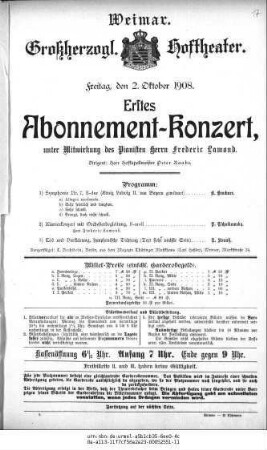 Abonnement=Konzert