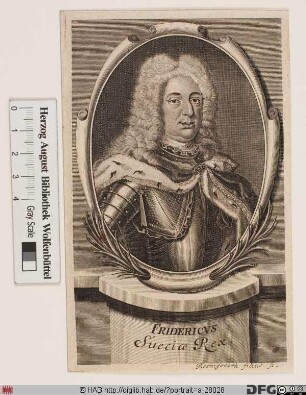 Bildnis Friedrich I., Landgraf von Hessen-Kassel, 1720-51 König von Schweden