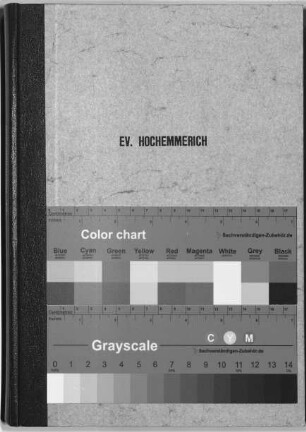 Evangelische Gemeinde Hochemmerich: Beerdigungen 1852 - 1861