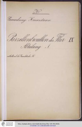 No. 11 Gemarkung Heusenstamm, Flur IX, Abteilung A