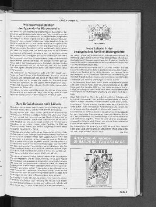 Weihnachtspaketaktion des Eppendorfer Bürgervereins