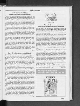 Weihnachtspaketaktion des Eppendorfer Bürgervereins