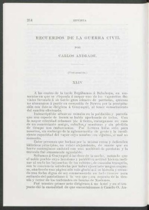 Recuerdos de la guerra civil : XLIV - XLVI