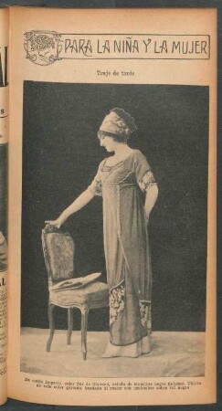 Traje de tarde - [Fotografía] : Para la niña y la mujer