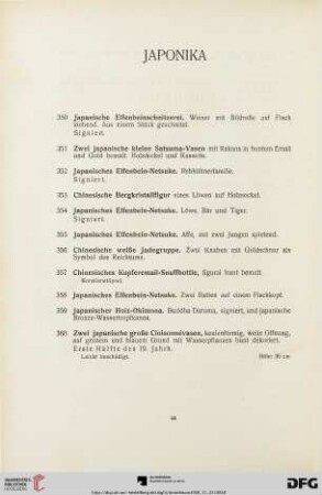 Japonika (Nr. 350-360)