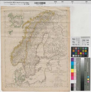 Weltatlas Schweden, Norwegen, Dänemark 1829/30 30 geogr. Meilen = 5,1 cm 46,5 x 37,5 J. C. Hinrichsche Buchhandlung, Leipzig Benkhausen