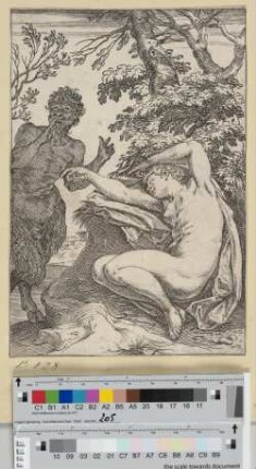 [Ein Satyr nähert sich einer schlafenden Nymphe] [1. Zustand]
