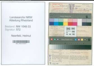 Entnazifizierung Helmut Neerfeld , geb. 23.07.1912 (Lehrer)