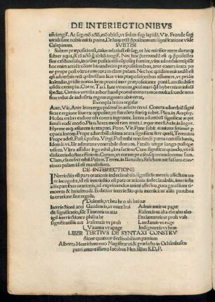 Liber Tertius De Syntaxi Constructione quatuor declinabilium partium.