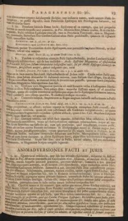 Animadversiones Facti et Juris.