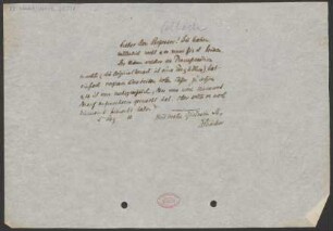 Brief an Fritz Volbach : 05.12.1910