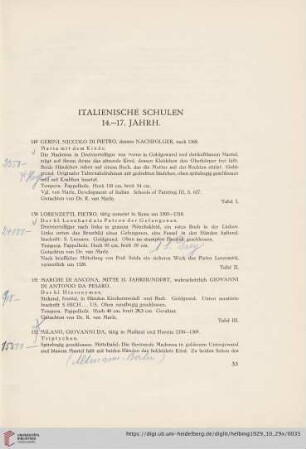 Italienische Schulen 14.-17. Jahrh. (Nr. 149-175)