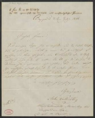 Brief an B. Schott's Söhne : 02.07.1848