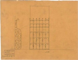 Seidl, Gabriel von; Steinach; Schlossneubau - Gitter (Ansichten)