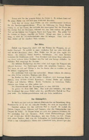 Das Küstengebiet.