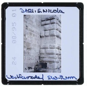Bari, S. Nicola : Südwest-Turm, Westseite