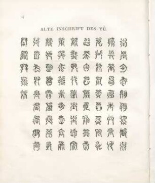 Alte Inschrift des YÜ.