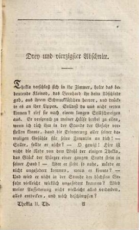 Geschichte der Gräfin Thekla von Thurn, oder Scenen aus dem dreißigjährigen Kriege, Zweiter Theil