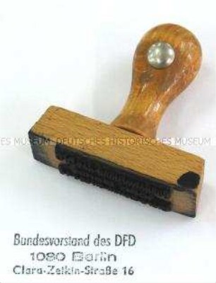 Handstempel des DFD-Bundesvorstandes