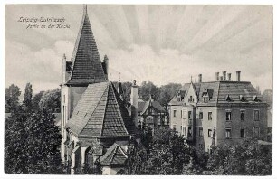Leipzig-Eutritzsch: Partie an der Kirche