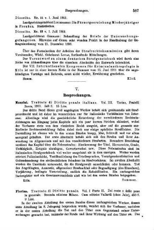 567-576, V. Besprechungen