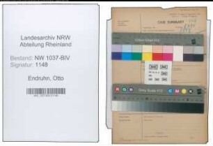 Entnazifizierung Otto Endruhn , geb. 04.02.1896 (Polizist)
