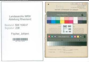 Entnazifizierung Johann Fischer , geb. 14.12.1903 (Zollbeamter)