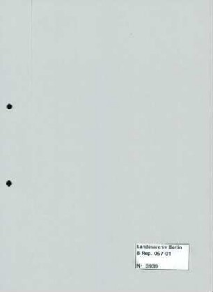 Sachordner XVIII: Meldungen aus den besetzten Ostgebieten Nr. 22 - 54 (dunkelblau)