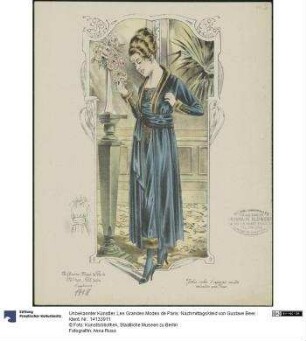 Les Grandes Modes de Paris: Nachmittagskleid von Gustave Beer