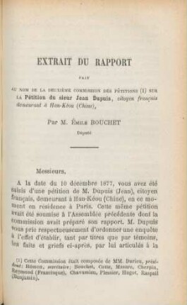 Extrait du rapport