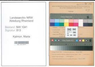 Entnazifizierung Maria Kalmon , geb. 14.08.1900 (Lehrerin)