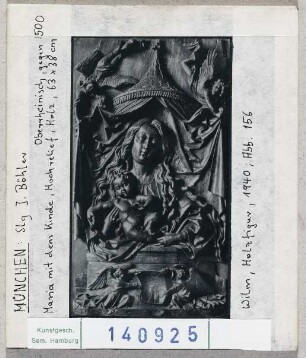 München: Sammlung Böhler, Madonna. Oberrheinisch