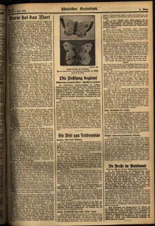Zweite Ausgabe vom Freitag, den 03. April 1936.